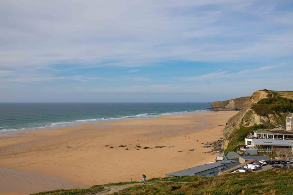 A view of the beach.