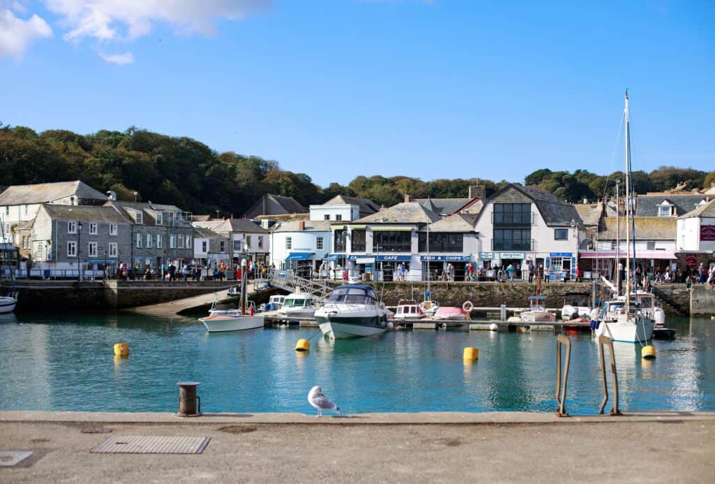 View of Padstow harbour.