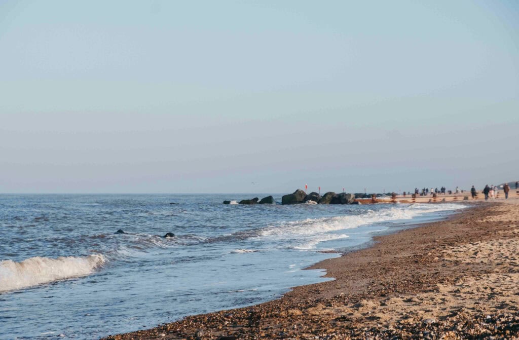 The beach.