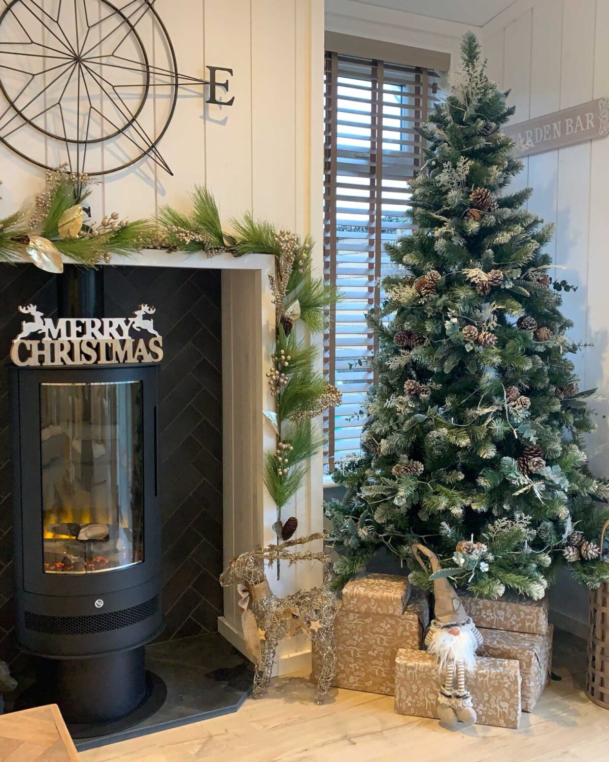 Christmas tree in a lodge.