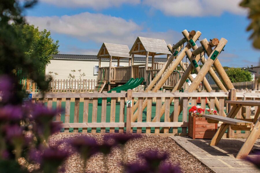 A children's playground.