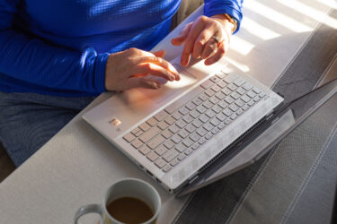 Owner using our superfast WiFi