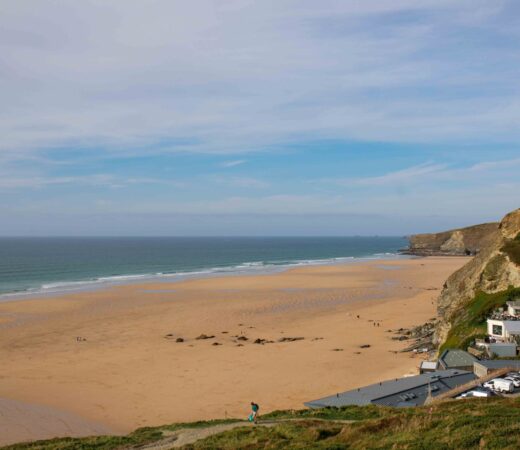 A view of the beach.
