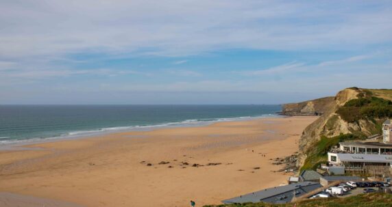 A view of the beach.