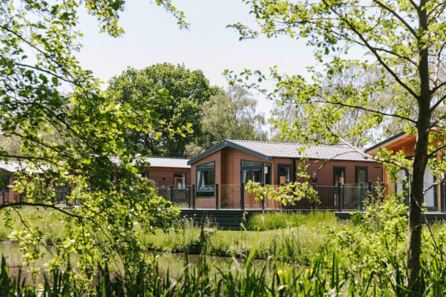 Exterior of a lodge.