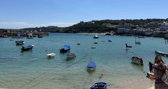 Boats in the sea.