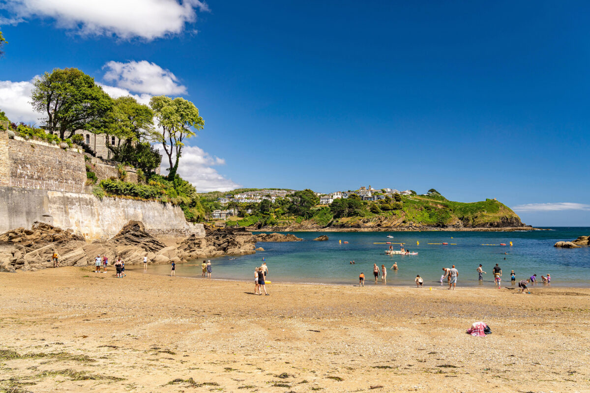 Bathers enjoying Readymoney Cove