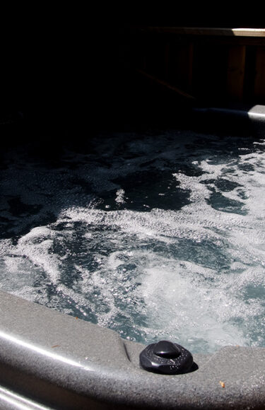 View of a hot tub.