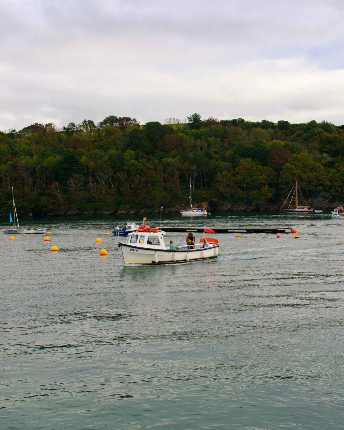 Boats in the ocean.