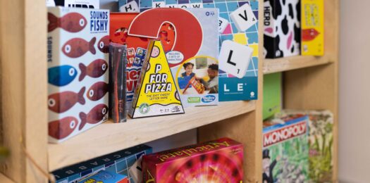 Image of the games available to borrow.